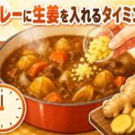 カレーに生姜を入れるタイミングで効果が変わる！プロの秘訣