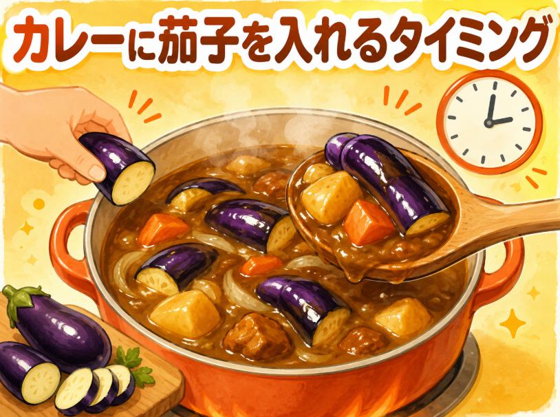 カレーに茄子を入れるタイミングは？崩れない美味しい調理法を解説