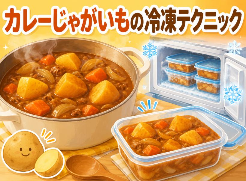 カレー用じゃがいもの冷凍テクニック｜失敗しない方法を完全解説