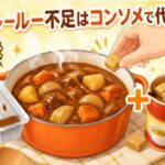 カレールーが足りない時はコンソメで代用できる？最適な使い方を解説