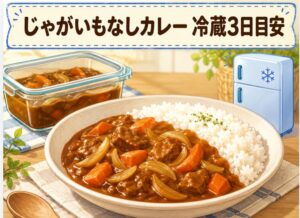 じゃがいもなしカレーは冷蔵で何日持つ?日持ちを延ばすコツ