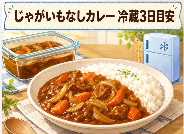 じゃがいもなしカレーは冷蔵で何日持つ?日持ちを延ばすコツ
