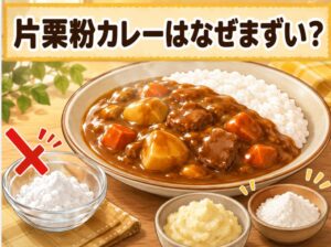 カレーが片栗粉でまずい理由と失敗しない代用品まとめ