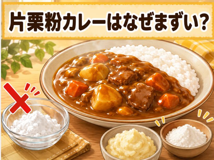カレーが片栗粉でまずい理由と失敗しない代用品まとめ