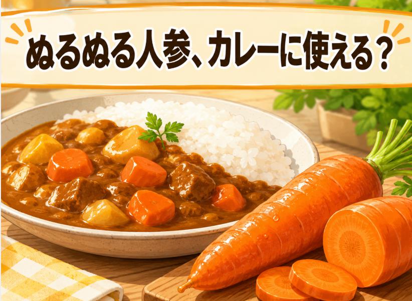人参がぬるぬるでも大丈夫?カレーに入れて食べられるか徹底解説