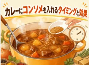 カレーにコンソメを入れるタイミングと効果｜プロの味わい引き出す秘訣
