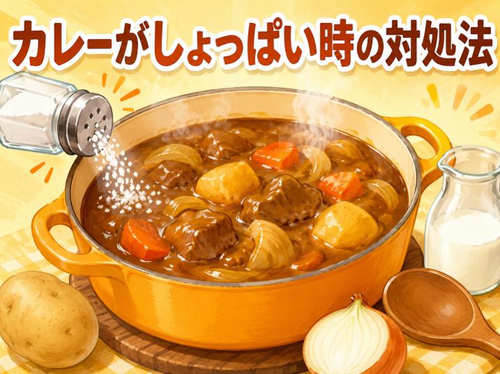 カレーがしょっぱい時の対処法！薄める以外の簡単な救済方法も紹介