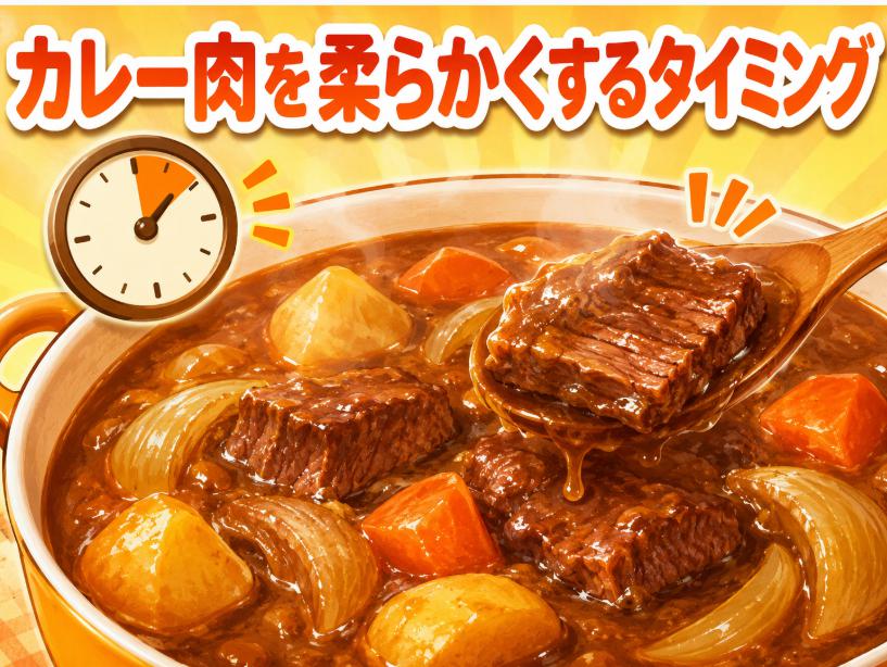 カレーの肉を柔らかくするには入れるタイミングが重要！プロのコツを公開