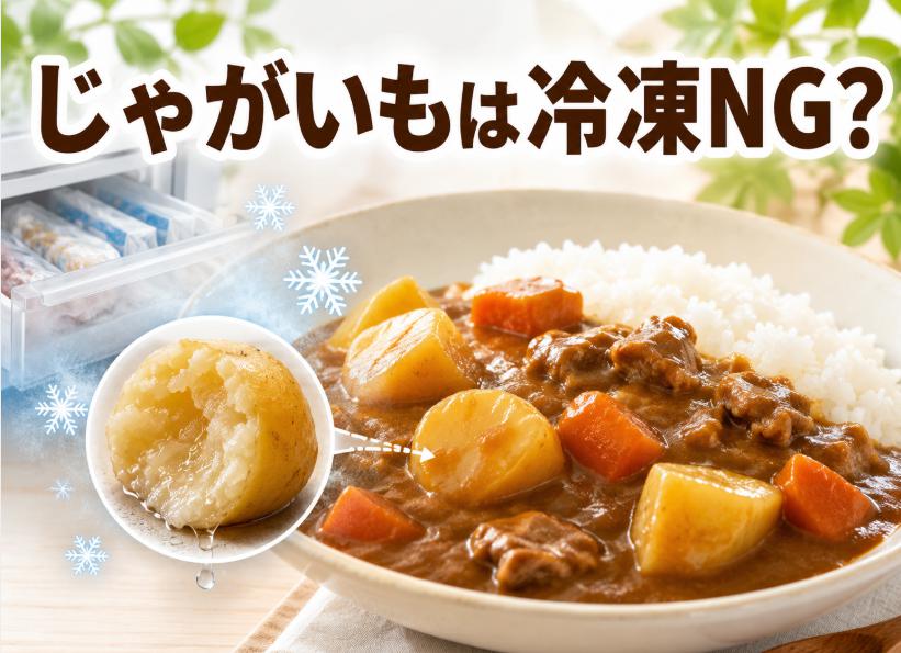 じゃがいもを冷凍してはダメな理由｜カレーの味が変わるのはなぜ？